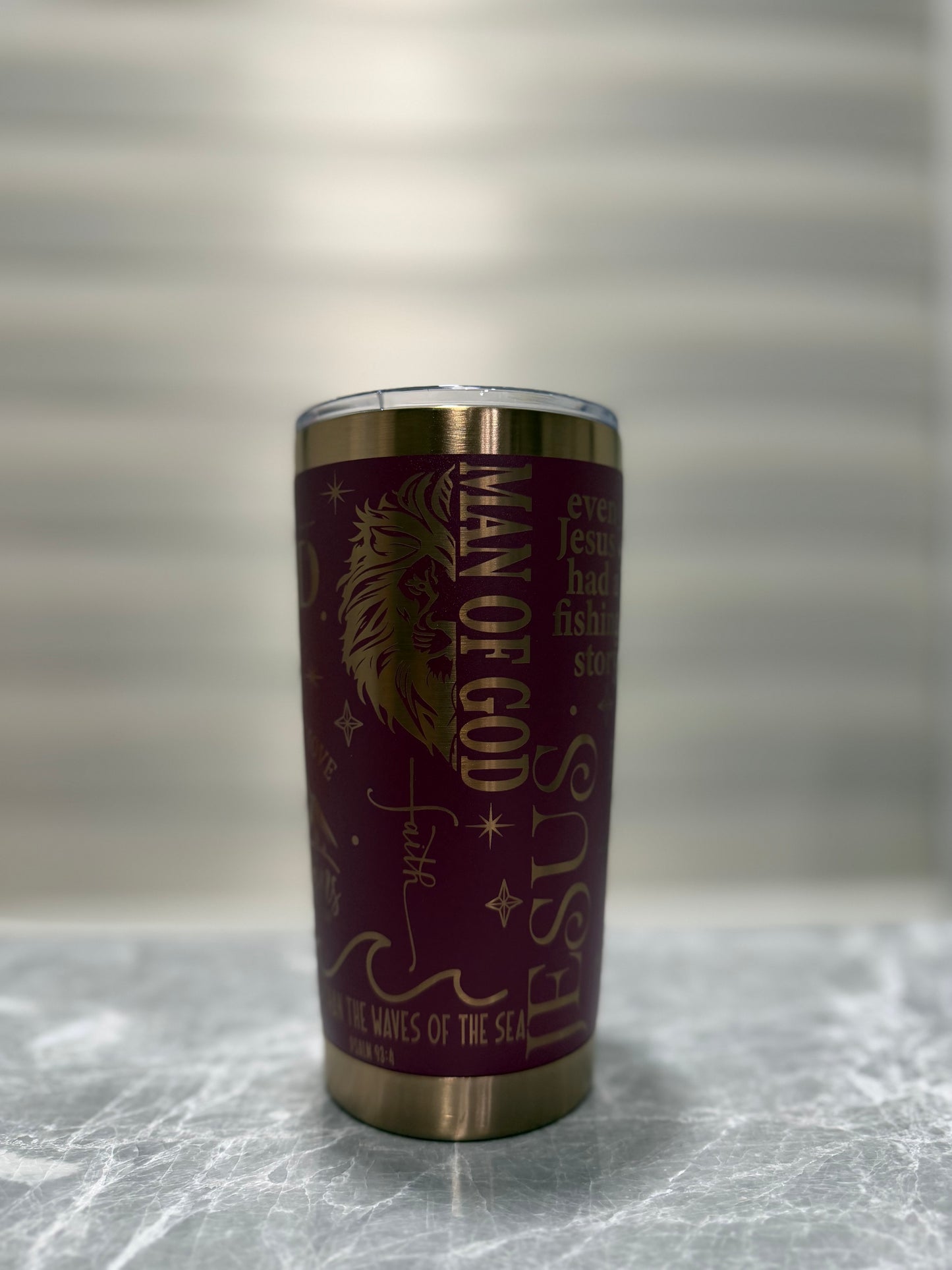 20oz Tumbler - ‘Man of God’ design E&S Creative Works