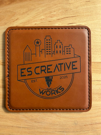 Leather Coasters (6 pack) E&S Creative Works