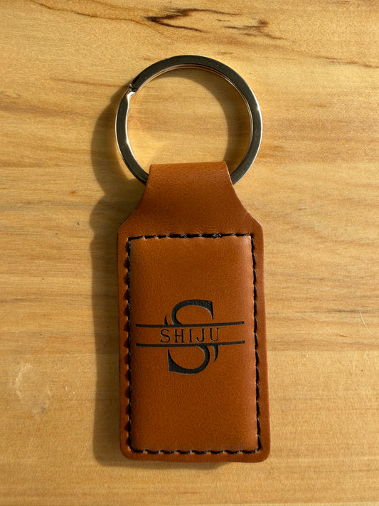 Leather Keychain E&S Creative Works