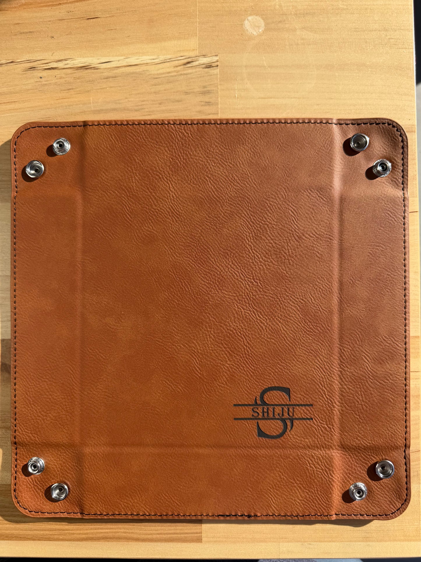 Leather Valet Tray E&S Creative Works