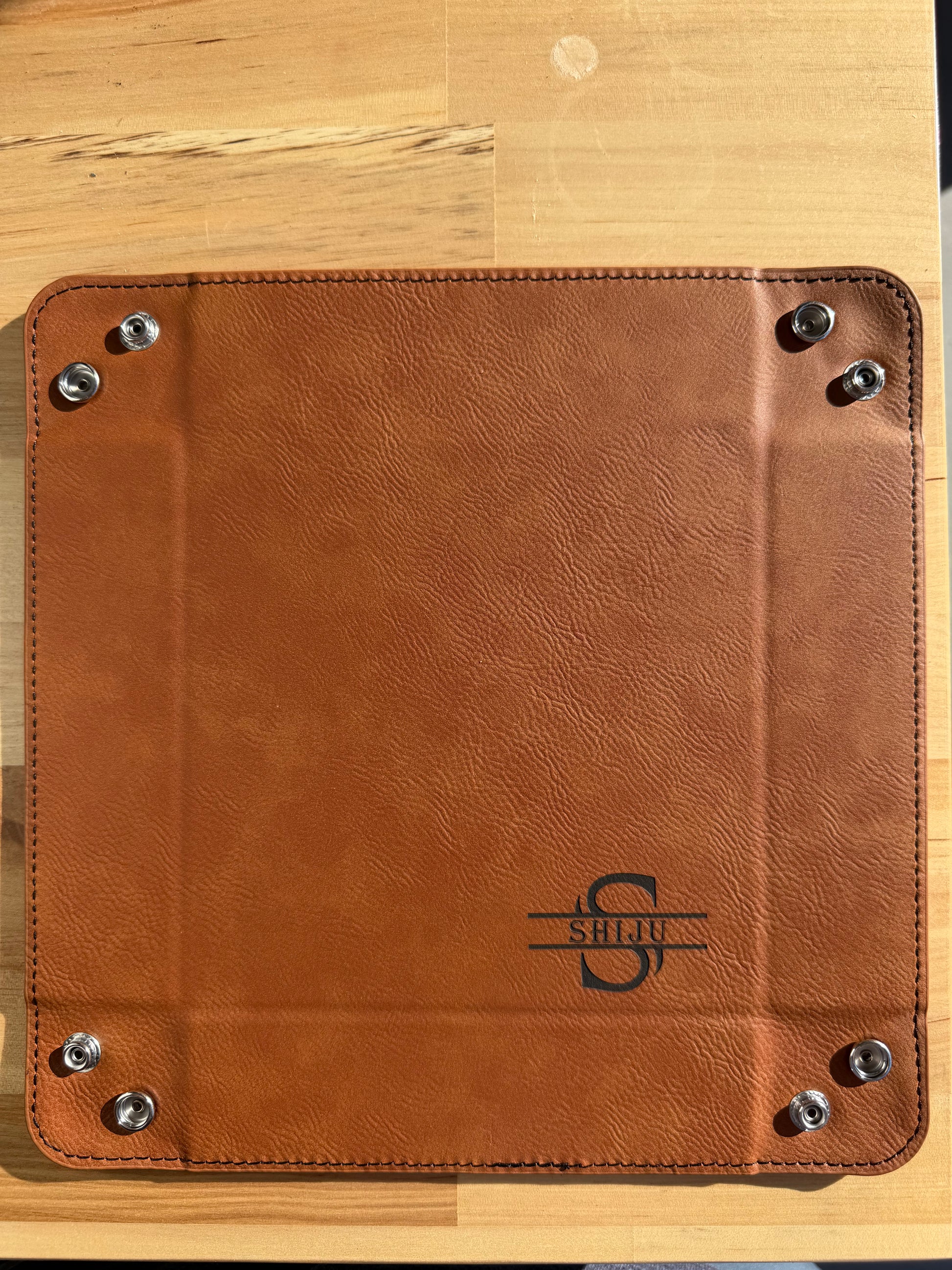 Leather Valet Tray E&S Creative Works