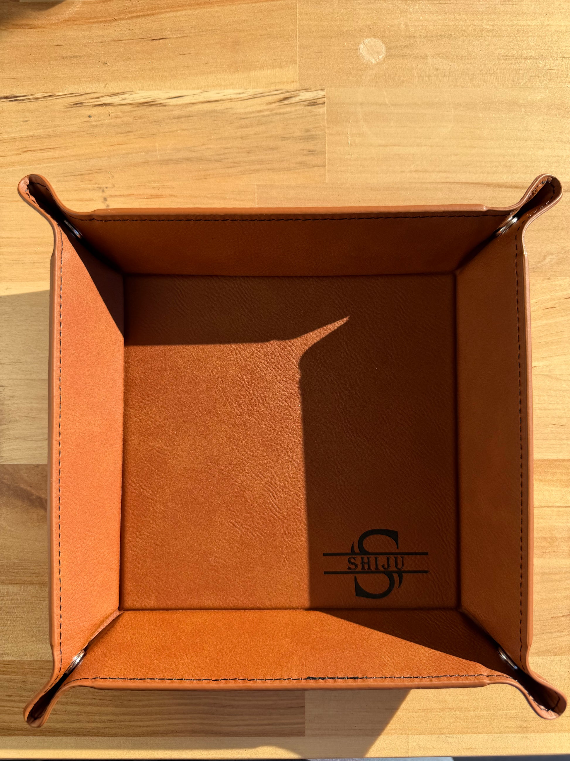 Leather Valet Tray E&S Creative Works