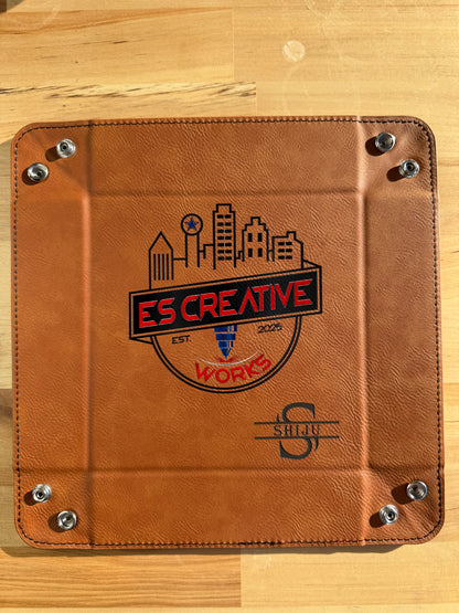 Leather Valet Tray E&S Creative Works