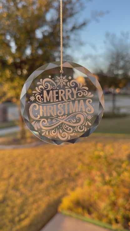 Crystal Ornaments - Engraved