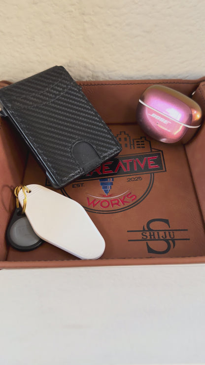 Leather Valet Tray